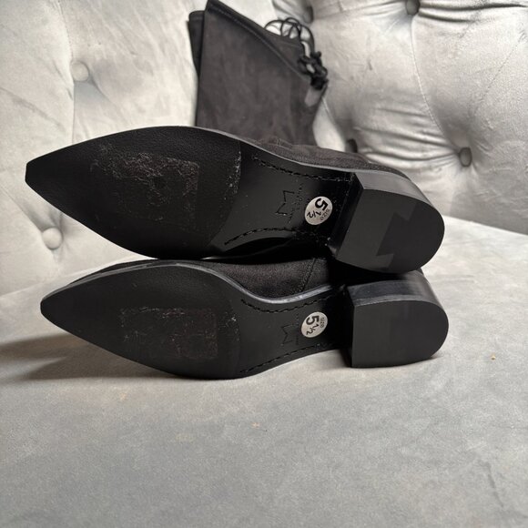 Marc Fisher Black Suede Over-the-Knee Boots – Women’s Size 5.5 - Picture 9 of 9